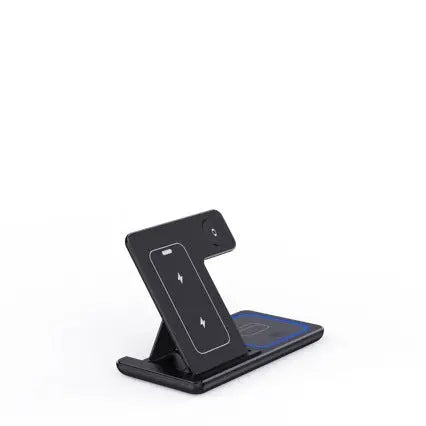 15W 3-in-1 Foldable Wireless Charging Stand for iPhone, Apple Watch & AirPods